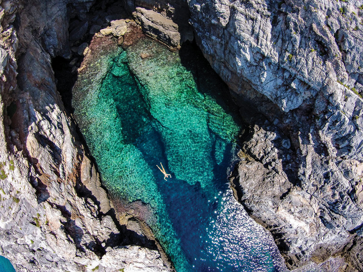 "In case you wonder where paradise is!" - Marina Vernicos